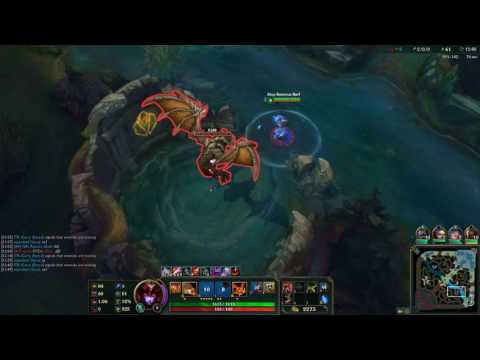 League of Legends 6.17  - Shyvana Jungle VS Kog Maw - 11/0/3 KDA