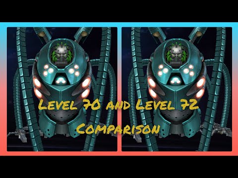 Doctor Octopus Level 70 and Level 72 comparisons.