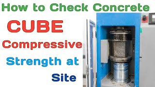 How to find strength of concrete | Compressive strength of the concrete | cube test of concrete |