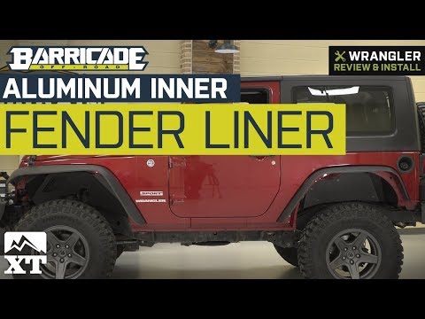 Jeep Wrangler JK Barricade Aluminum Inner Fender Liner - Textured Black (2007-2018) Review & Install