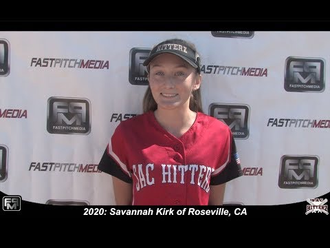 2020 Savannah Kirk Slapper, Catcher and 3rd Base Softball Skills Video - Sac Hitters