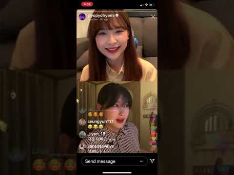 Moon Hyuna & Pyo Hyemi 200509 Instagram Live