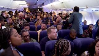 Kanye West Performs “Jesus Walks” With James Corden On Airplane