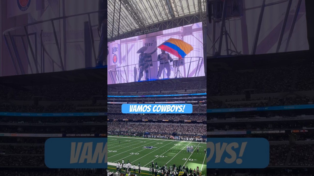 Colombian Flag 🇨🇴 Celebration at Dallas Cowboys game 🏈 At AT&T Stadium