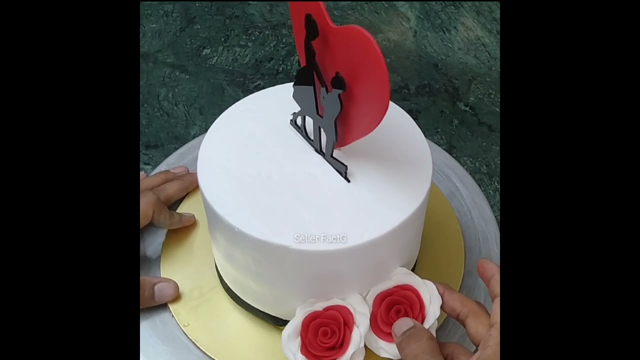 Anniversary Cake Decorating Ideas #shorts