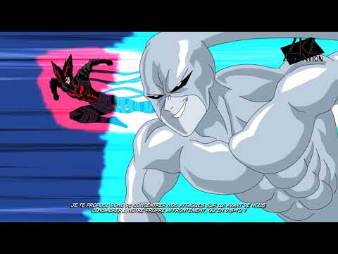 One punch man "GAROU VS FLASHY FLASH VS PLATINUM S " part 2 (with subtitles)- Fan animation