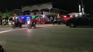 preview picture of video 'Guyanese biker gang riding off from Queen of Rio'