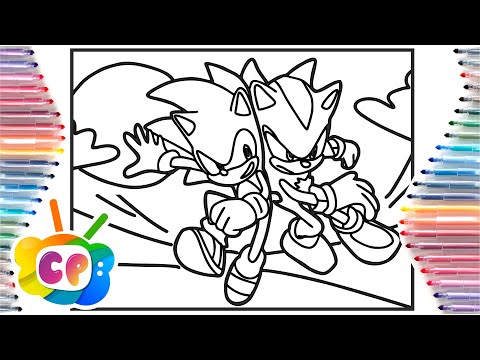 Sonic vs Shadow Coloring Pages / Sonic 3 Predictions / How to draw Shadow Sonic