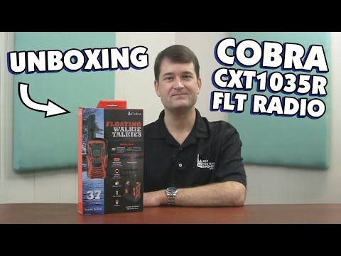 Cobra CXT1035R FLT Two Way Radio Unboxing