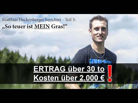 Grasernte 2020 #5 Kosten über 2.000 €! Landwirt aus Deutschland erntet über 32 to Grassilage/ha!
