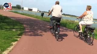 Ride on the Rijnwaalpad cycle route Nijmegen-Arnhem NL (real-time)
