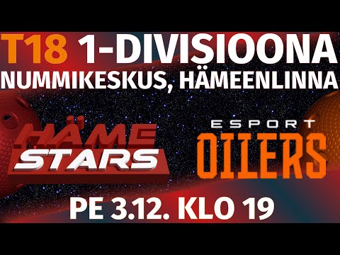 T18 1. divisioona. Häme Stars - Oilers NG. Nummikeskus, Hämeenlinna. 03.12.2021