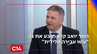 השר יואב קיש תובע את 12: "עשו עבירה פלילית" (חדשות ערוץ 14) - התמונה מוצגת ישירות מתוך אתר האינטרנט יוטיוב. זכויות היוצרים בתמונה שייכות ליוצרה. קישור קרדיט למקור התוכן נמצא בתוך דף הסרטון