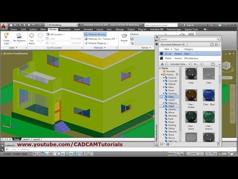 AutoCAD 3D Door Tutorial AutoCAD 2010 Download 3D Door Block