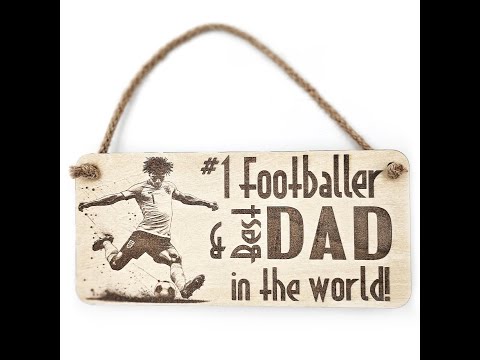 #1 Footballer and Best Dad Plaque