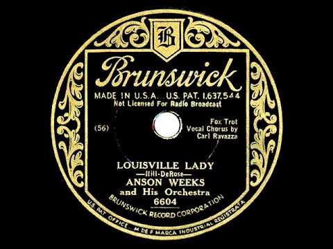 1933 Anson Weeks - Louisville Lady (Carl Ravazza, vocal)