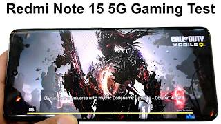 Xiaomi Redmi Note 15 5G - Gaming Test (BGMI / PUBG Mobile, Call of Duty Mobile, Injustice 2)