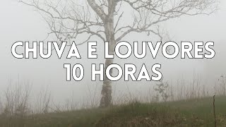 10 Horas Louvores e Hinos Com Chuva e Piano Instrumental | Orar, Dormir, Acalmar, Relaxar, Estudar