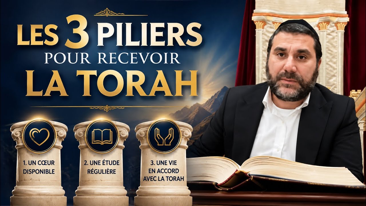 Les 3 Piliers Pour Recevoir la Torah !!!