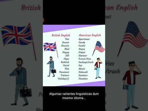 Algumas Variantes Linguísticas entre o Inglês Britânico e o Inglês Norte-americano - Contraste