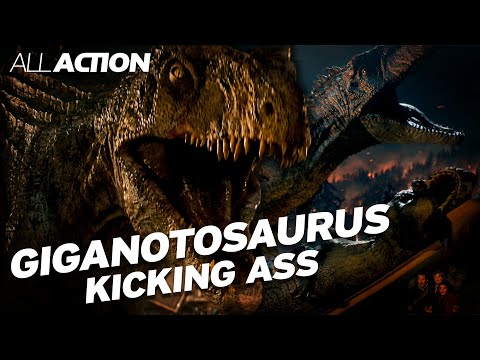 Giganotosaurus Kicking Ass (All Scenes Compilation) | Jurassic World: Dominion (2022) | All Action