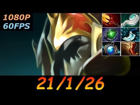 Dota 2 Nyx Assassin Pro 21/1/26 (Kills/Deaths/Assists) Top MMR 591 GPM Ranked Full Gameplay