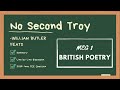 NO SECOND TROY | W B YEATS | JUNE TEE 2018 | DETAILED ANALYSIS IN HINDI + ENGLISH