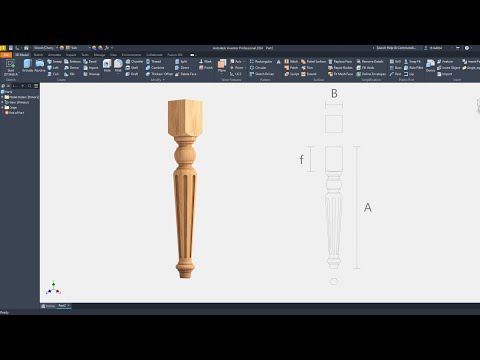 Inventor Woodworking | Furniture Leg #1