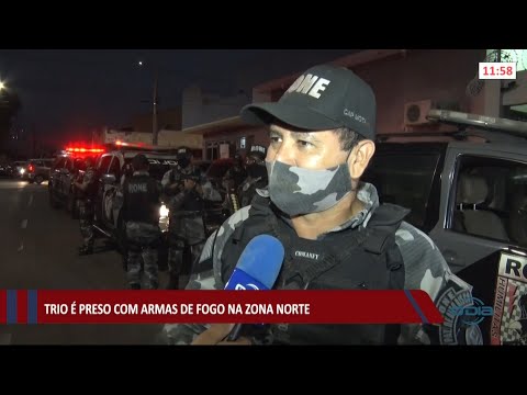 Trio eÌ preso com armas de fogo na zona norte 20 08 2021
