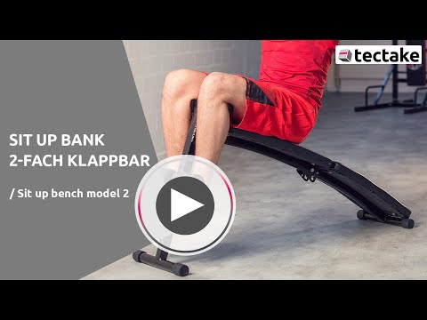 Produktvideo Sit Up Bank 2-fach klappbar | tectake
