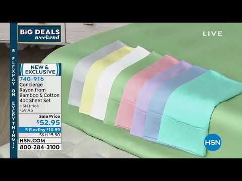 Concierge Collection 400TC Rayon from Bamboo   Cotton 4p...