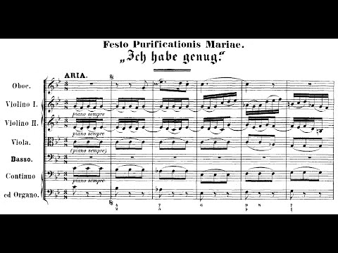 Johann Sebastian Bach - Cantata: Ich habe genug, BWV 82. {w/ score.}