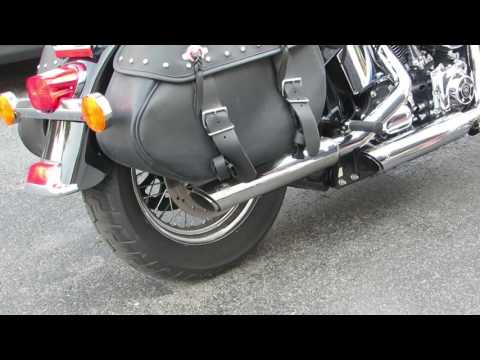 Vance & Hines Twin Slash Slip-Ons Exhaust Mufflers on 2016 Harley Softail - GetLowered.com