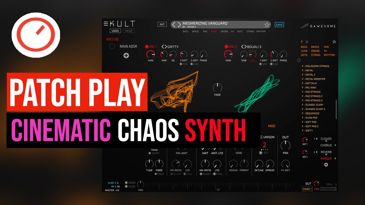 DAWESOME KULT Sound Demo (No Talking) Cinematic Chaos Synthesizer - YouTube