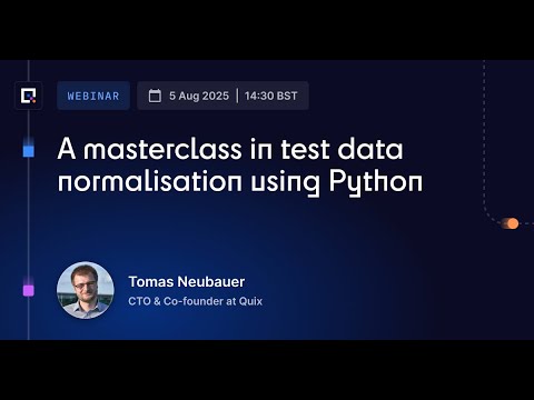 A masterclass in test data normalization