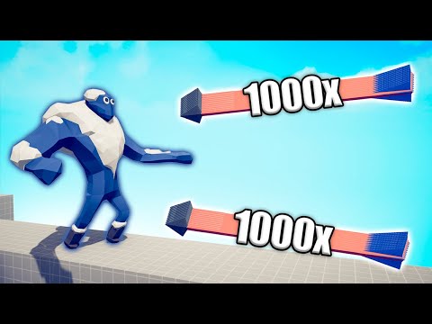 ICE GIANT vs 1000x OVERPOWERED UNITS - TABS | Totally Accurate Battle Simulator 2024