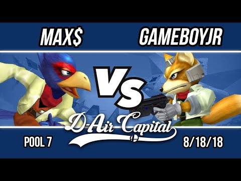 D-Air Capital 8 - Max$ (Falco) Vs. Gameboyjr (Fox) - Pool 7
