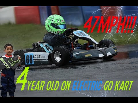 4 YEAR OLD FROM P11 TO P4 IN FIRST EVER KARTING RACE IN WORN WETS