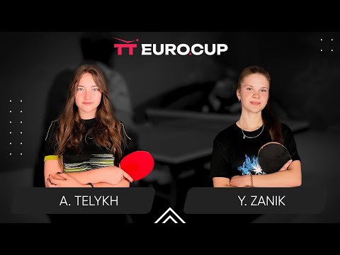 12:50 Anastasiia Telykh - Yulianna Zanik 15.11.2023 TT Euro.Cup Women Ukraine Master. TABLE 4