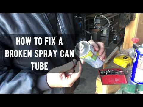How to fix a spray can with broken tube