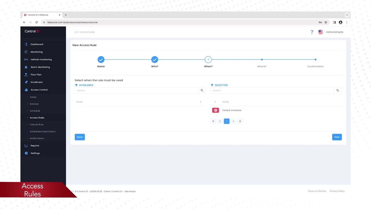 Access Rules - iDSecure Cloud [English]