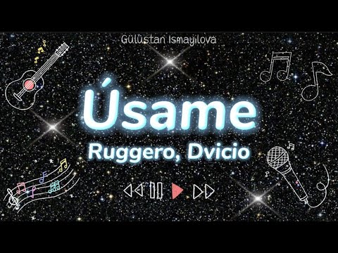 RUGGERO, Dvicio Úsame (letra/lyrics)