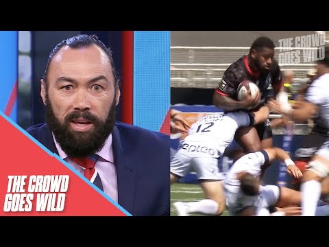 Fiji rugby star Josua Tuisova bumps off Springbok Handre Pollard in huge collision | Smashed Em Bro