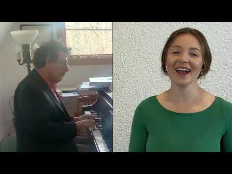 Madison Leonard sings "Love Is Here to Stay" with Tobias Picker at the piano