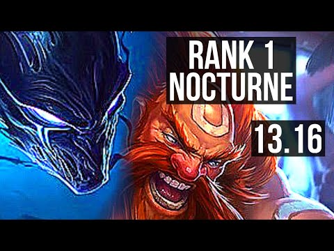 NOCTURNE vs GRAGAS (JNG) | Rank 1 Nocturne, 5/0/2 | NA Challenger | 13.16
