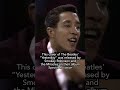 Smokey Robinson "Yesterday" On The Ed Sullivan Show #shorts #thebeatles
