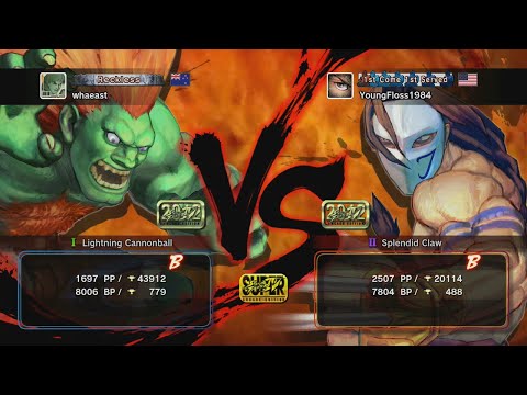 [AE2012] whaeast (Blanka) vs. YoungFloss1984 (Claw) [Ranked Match]