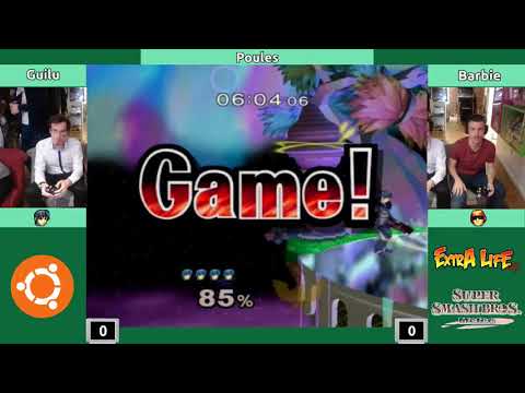 Melee @ Extra Life Café S2E6 - Guilu (Marth) vs. Barbie (C. Falcon) - Poules