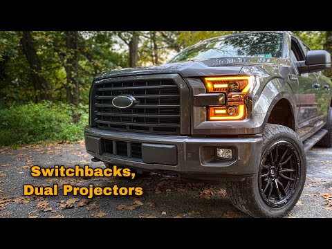 2017 F150 Alpharex LED Switchback Headlight Install - HUGE UPGRADE