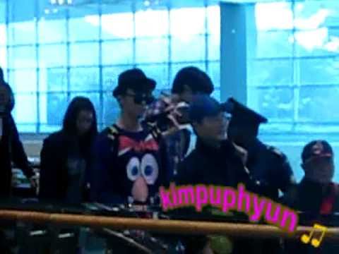 [Fancam] 101023 SHINee SG Airport arrival no Jonghyun focus MinKey